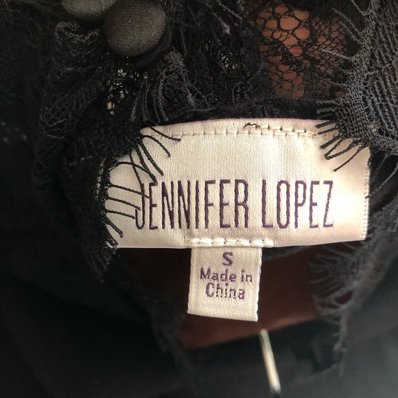 Jennifer Lopez Black Lace, High Neck, Sweater, Size S - Picture 7 of 8
